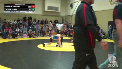 100 lbs Champ. Round 1 - Dyami Lejeau, Eich Middle School vs Jayson Sanchez, Delta Wrestling Club