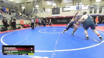 215 lbs Cons. Round 2 - Tyrone Herring, DANIEL WEBSTER vs Tyler Brown, Greenwood High School