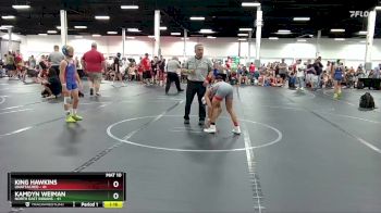 84 lbs Round 3 - Kamdyn Weiman, North East Indians vs King Hawkins, Unattached