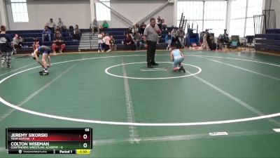 68 lbs Round 2 (16 Team) - Colton Wiseman, Contenders Wrestling Academy vs Jeremy Sikorski, Team Gotcha