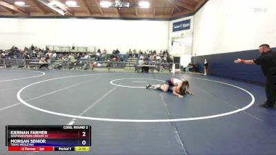 180 lbs Cons. Round 2 - Kiernan Farmer, Southwestern Oregon CC vs Morgan Senior, Texas Wesleyan