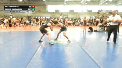 120 lbs Round Of 16 - Kellen Schoeff, Indiana Outlaws Black - HSB vs Dakota Santamaria, 4M Power - HSB