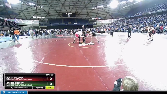 132 lbs Champ. Round 1 - John Vilona, Port Angeles Wrestling Club vs