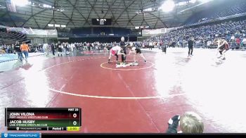 132 lbs Champ. Round 1 - John Vilona, Port Angeles Wrestling Club vs Jacob Husby, Lake Stevens Wrestling Club