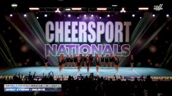 Spirit Xtreme - Believe [2026 L1 Youth - Medium - B Day 1] 2026 CHEERSPORT National All Star Cheerleading Championship