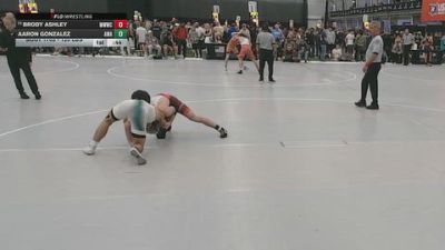 120 lbs 3rd Place Match - Brody Ashley, Michigan West Wrestling Club vs Aaron Gonzalez, Arete Wrestling Academy