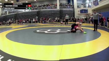 113 lbs Champ. Round 1 - Westen Mast, Defiance vs Brayden Atkins, Columbia City