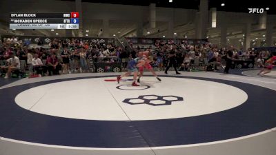 79 kg Champ. Rd Of 128 - Dylan Block, North Idaho Wrestling Club vs McKaden Speece, Steller Trained