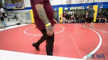 61 lbs Consolation - Maizy Coday, Beggs Youth Wrestling Program vs Leon Sanchez, Owasso Takedown Club