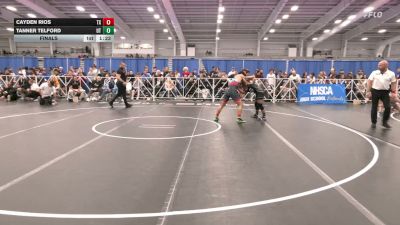 132 lbs Final - Cayden Rios, TX vs Tanner Telford, UT