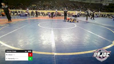 73 lbs Quarterfinal - Madison Stow, F-5 Grappling vs Carter Herandy, Mcalester