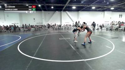 109 lbs Round Of 16 - Nia Berume, BlackCat WC vs Isabelle Chen, Unattached