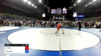 100 lbs Cons 32 #2 - Jackson Frahm, Indiana vs Connor Pounds, Oklahoma