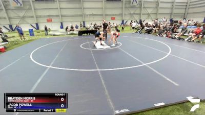 160 lbs Round 1 (6 Team) - Brayden Morris, North Dakota Blue vs Jacob Powell, TEAM NC