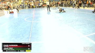121 lbs Cons. Round 2 - Cesar Cruz, Grand Forks Central vs Chase Clemenson, Sheyenne