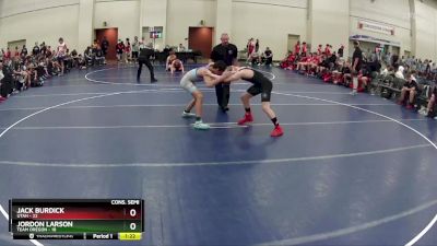 140 lbs Semis & 1st Wrestleback (8 Team) - Jack Burdick, Utah vs Jordon Larson, Team Oregon