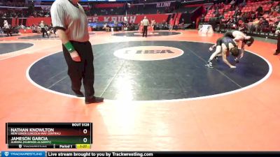 3A 126 lbs Quarterfinal - Nathan Knowlton, New Lenox (Lincoln-Way Central) vs Jameson Garcia, Aurora (Marmion Academy)