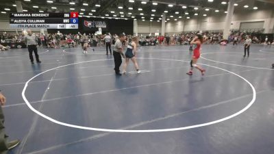 135 lbs 7th Place Match - Aleiya Cullinan, MATPAC Wrestling Club vs Mariaha Benedict, Sebolt Wrestling Academy