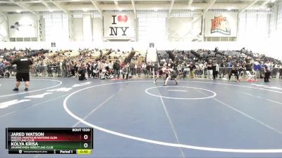 138 lbs Cons. Round 2 - Jared Watson, Odessa-Montour/Watkins Glen Wrestling Club vs Kolya Krisa, Journeymen Wrestling Club