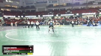 160 lbs Cons. Round 3 - Parker Moorhead, Mountain View vs Payton Greetis, Owyhee