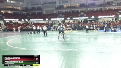 160 lbs Cons. Round 3 - Parker Moorhead, Mountain View vs Payton Greetis, Owyhee