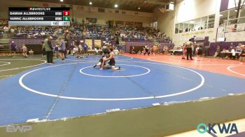 105 lbs Rr Rnd 2 - Damian Allsbrooks, Warhorse Wrestling Club vs Varric Allsbrooks, Warhorse Wrestling Club