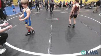 60 lbs Round Of 16 - Caleb Hall, Newkirk Takedown Club vs Jax Elledge, Cleveland Take Down Club