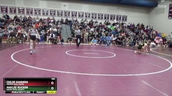 140 lbs Semifinal - Chloe Sanders, Vinton-Shellsburg vs Maylee Rucker, South Tama County