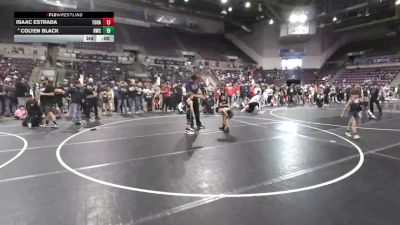 49 lbs Quarters - Isaac Estrada, Top Rank vs Colten Black, Ravage Wrestling Club