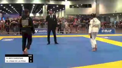 REBECA INES CARDENAS vs MADISON LYNAE DE LA PENA 2022 IBJJF Jiu-Jitsu CON International