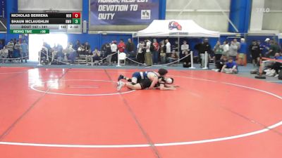 141 lbs Cons. Round 3 - Nicholas Berrena, Norwich vs Shaun McLaughlin, Roger Williams