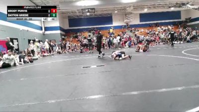 60 lbs Cons. Round 2 - Brody Purvis, Mighty Warriors Wrestling Aca vs Dayton Griebe, Cobra Wrestling Club