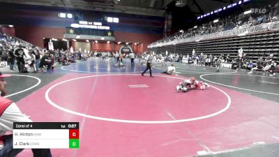 58 lbs Consi Of 4 - Harrison Hinton, Kimball WC vs John Clark, Cowboy Kids WC