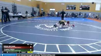 114 lbs Round 2 - Dean McCann, Snoqualmie Valley Wrestling Cl vs Tyson Lynch, White River Hornets Wrestling