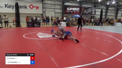 70 kg Consi Of 16 #2 - Dylan Evans, Pittsburgh Wrestling Club vs Samuel Cartella, Wildcat Wrestling Club