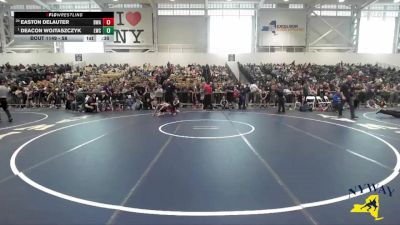 58 lbs Semifinal - Deacon Wojtaszczyk, LeRoy Wrestling Club vs Easton DeLauter, B2 Wrestling Academy