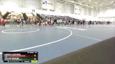 75 lbs Cons. Round 1 - Landyn Clifford, Grain House Grapplers Wrestling Club vs Colton English, Dolgeville Youth Wrestling