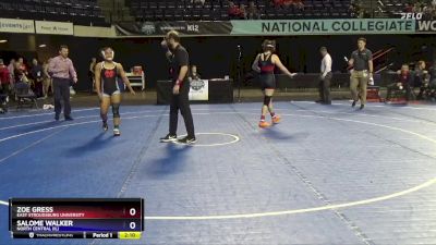 130 lbs Cons. Round 4 - Zoe Gress, East Stroudsburg University vs Salome Walker, North Central (IL)