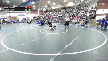144 lbs Cons. Round 2 - Kailyn Casey, Western vs Noah Trujillo, Calabasas