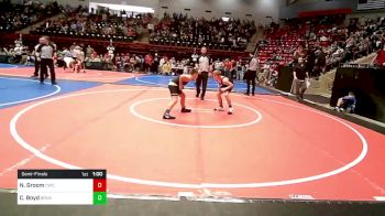 100 lbs Semifinal - Noah Groom, Claremore Wrestling Club vs Cameron Boyd, Broken Arrow Wrestling Club