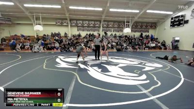 107 lbs Champ. Round 1 - Mia Pietryka, Campo Verde High School vs Genevieve Shumaker, Sandra Day O`Conner