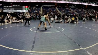 2A 215 lbs Cons. Round 3 - Rylan Heers, Bandys High School vs Jack Ewell, Ayden-Grifton High School