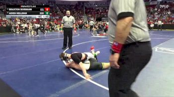 1A-150 lbs Cons. Round 2 - Aiden Hellman, Don Bosco vs Braxton Bormann, Central/Ed-Co