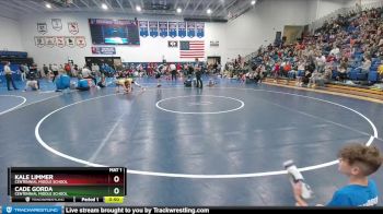 133 lbs Semifinal - Cade Gorda, Centennial Middle School vs Kale Limmer, Centennial Middle School