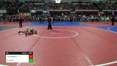 66 lbs Cons. Round 2 - Kade Jackson, North Montana Wrestling Club vs Graysyn Price, Cut Bank