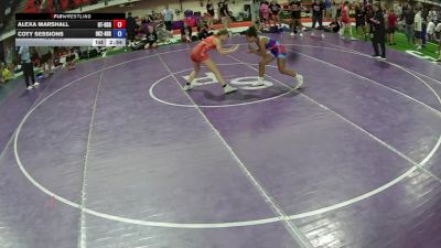 120 lbs Alexa Marshall, Utah HS Girls vs Coty Sessions, Oklahoma 2 HS Girls