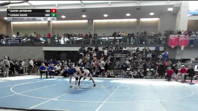 157 lbs Consolation - Gavin Lefebvre, Foran vs Logan Davis, Lyman Mem/Windham Tech