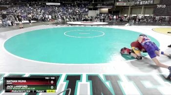 100 lbs Cons. Round 1 - Jack Lansford, Kitsap Ironman Wrestling Club vs Nathan Muma, NWWC