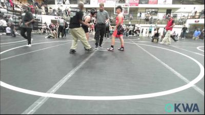 131-HWT lbs Rr Rnd 4 - Arron Chavez JR., Del City Little League Wrestling vs Layton Dumas, D3 Wrestling Cluib