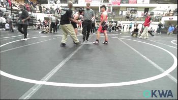131-HWT lbs Rr Rnd 4 - Arron Chavez JR., Del City Little League Wrestling vs Layton Dumas, D3 Wrestling Cluib